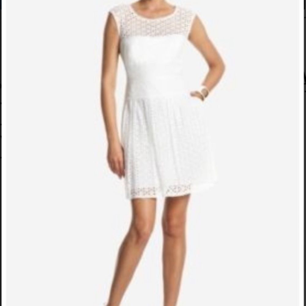 BCBG MaxAzria Elvita Sleeveless Eyelet Dress